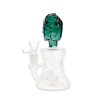 6.5 IN FROSTED SHOWERHEAD PERCOLATOR MINI GLASS WATER PIPE